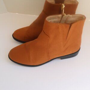 COPY - Forever 21 Suede Ankle Boots- Camel SIZE 6.5